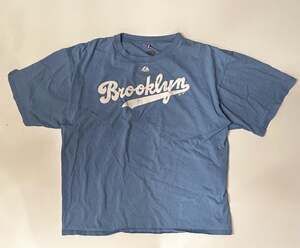 Majestic MLB Brooklyn Dodgers Cooperstown Collection Script T-Shirt